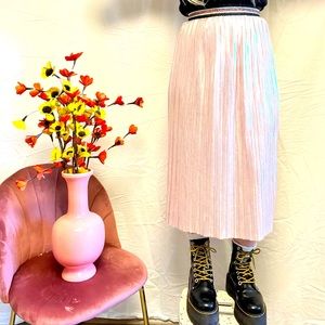 Zara Pink Iridescent Skirt